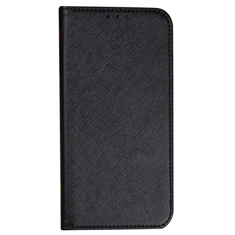 For Nothing Phone (2a) Case Magnetic Closing Cross Texture Leather Wallet Phone Cover