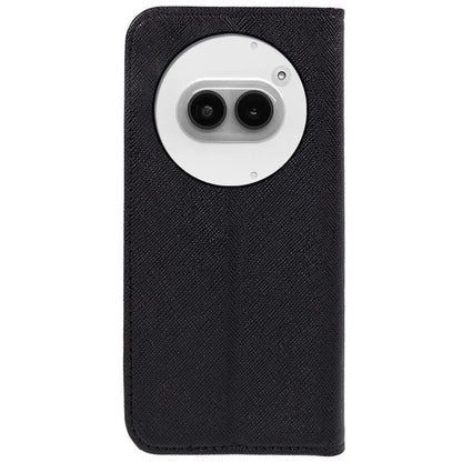 For Nothing Phone (2a) Case Magnetic Closing Cross Texture Leather Wallet Phone Cover