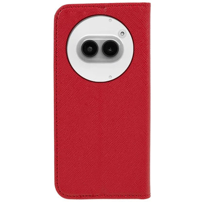 For Nothing Phone (2a) Case Magnetic Closing Cross Texture Leather Wallet Phone Cover