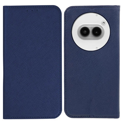 For Nothing Phone (2a) Case Magnetic Closing Cross Texture Leather Wallet Phone Cover