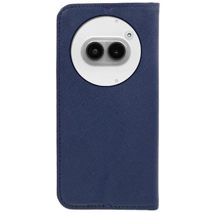 For Nothing Phone (2a) Case Magnetic Closing Cross Texture Leather Wallet Phone Cover