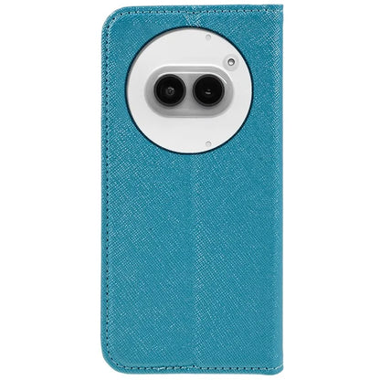 For Nothing Phone (2a) Case Magnetic Closing Cross Texture Leather Wallet Phone Cover
