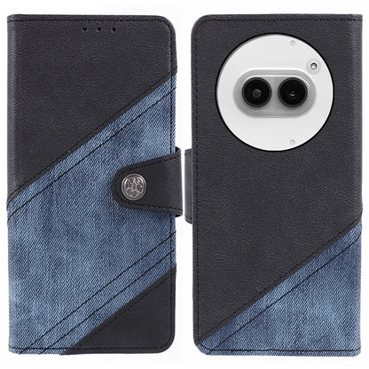 For Nothing Phone (2a) Case Crazy Horse Texture Splicing Flip Phone Wallet Cover