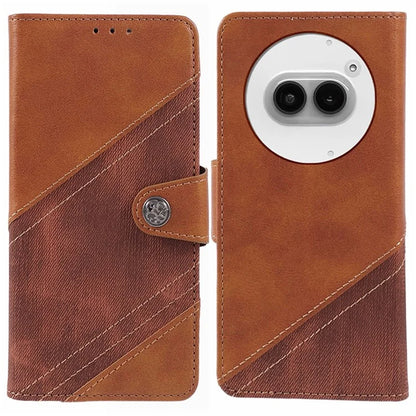 For Nothing Phone (2a) Case Crazy Horse Texture Splicing Flip Phone Wallet Cover