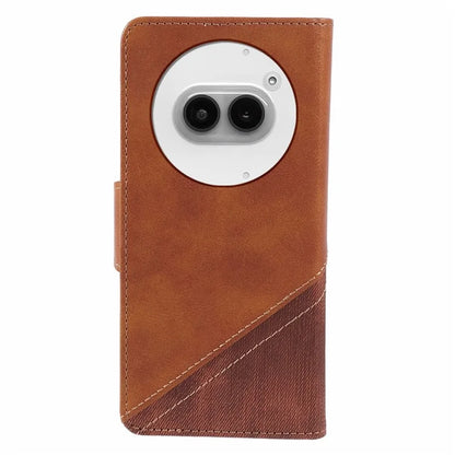 For Nothing Phone (2a) Case Crazy Horse Texture Splicing Flip Phone Wallet Cover