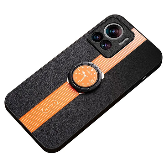 KADEM For Motorola Moto X30 Pro 5G / Edge 30 Ultra 5G PU Leather+Acrylic+TPU Phone Case Supports Magnetic Car Holder