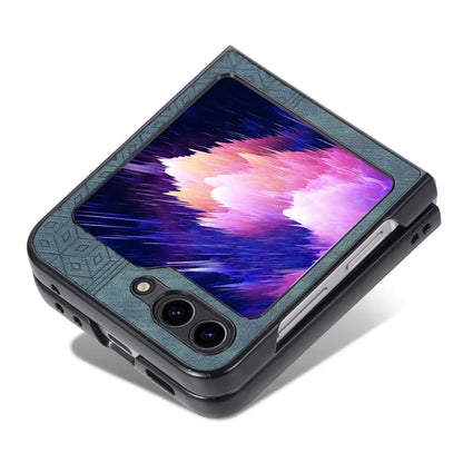 AZNS For Samsung Galaxy Z Flip6 5G Case PU Leather Coated PC Hard Phone Cover
