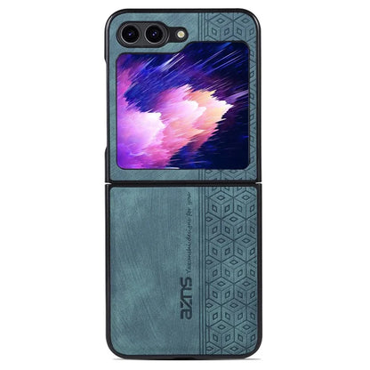 AZNS For Samsung Galaxy Z Flip6 5G Case PU Leather Coated PC Hard Phone Cover
