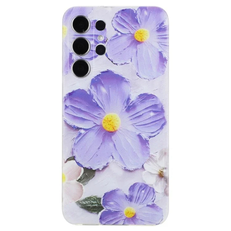 For Samsung Galaxy S24 Ultra Case Printed Pattern TPU Shockproof Protective Phone Cover