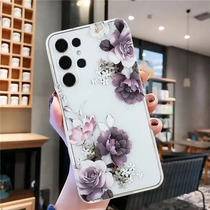 For Samsung Galaxy S24 Ultra Case Printed Pattern TPU Shockproof Protective Phone Cover
