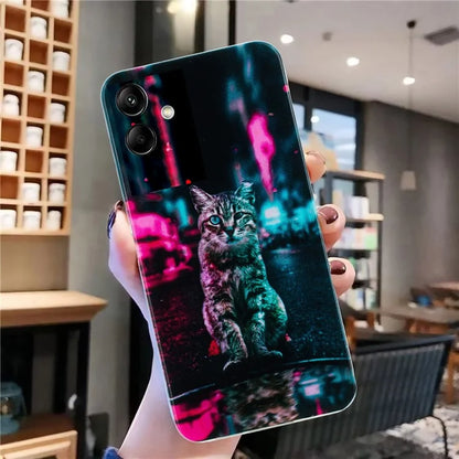 For Samsung Galaxy A05 4G Case TPU Scratch-proof Back Phone Cover with Printing Pattern