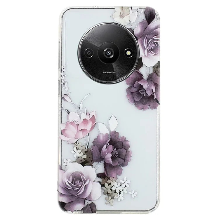 For Xiaomi Redmi A3 / Poco C61 4G TPU Case Pattern Printing Drop Protection Phone Protective Cover