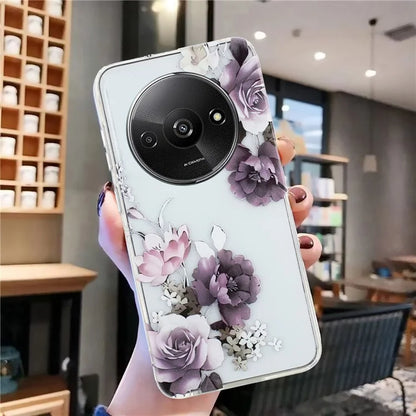 For Xiaomi Redmi A3 / Poco C61 4G TPU Case Pattern Printing Drop Protection Phone Protective Cover