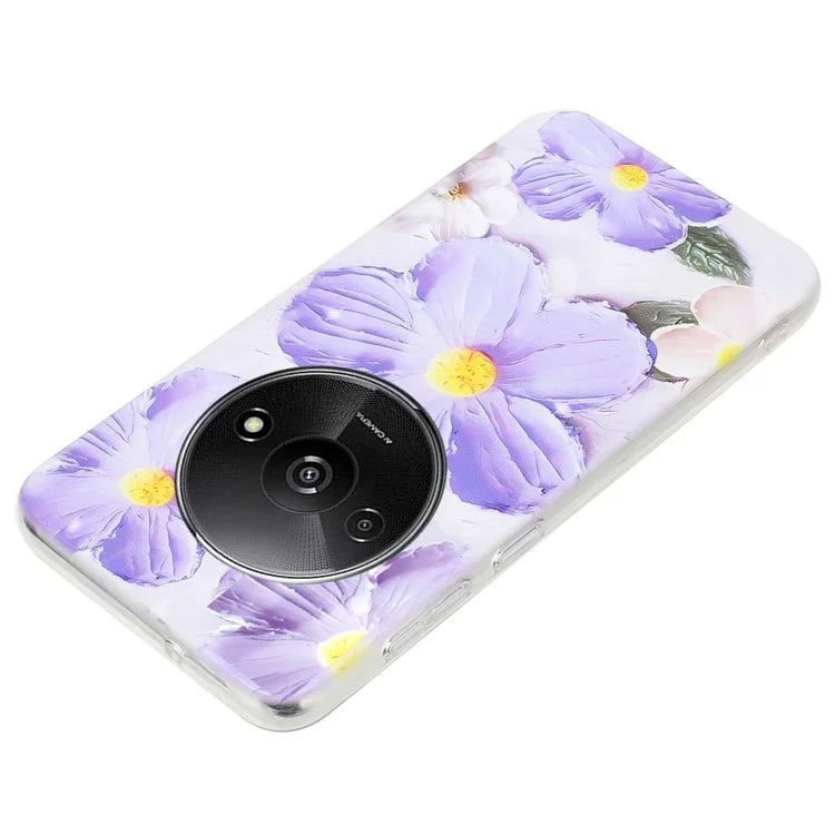 For Xiaomi Redmi A3 / Poco C61 4G TPU Case Pattern Printing Drop Protection Phone Protective Cover