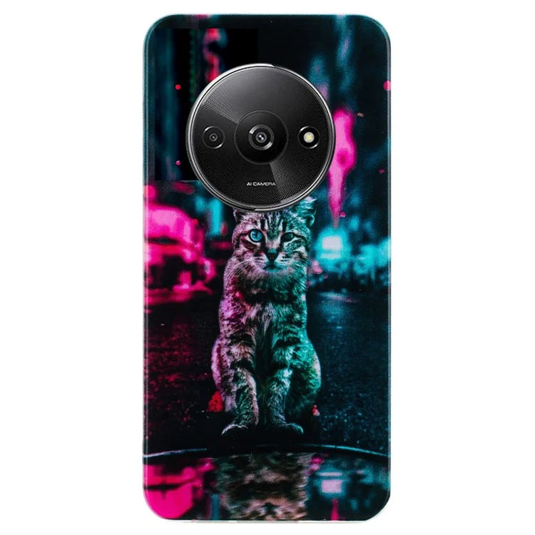 For Xiaomi Redmi A3 / Poco C61 4G TPU Case Pattern Printing Drop Protection Phone Protective Cover