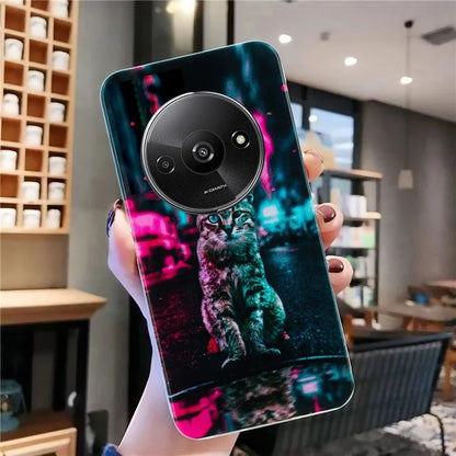 For Xiaomi Redmi A3 / Poco C61 4G TPU Case Pattern Printing Drop Protection Phone Protective Cover