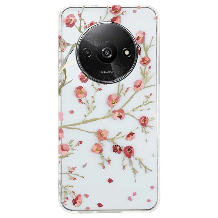 For Xiaomi Redmi A3 / Poco C61 4G TPU Case Pattern Printing Drop Protection Phone Protective Cover