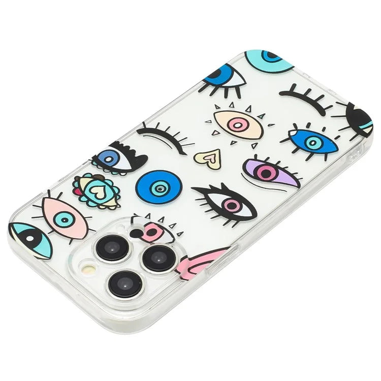 For iPhone 15 Pro Max Case Pattern Printing TPU Shock Absorbing Phone Shell