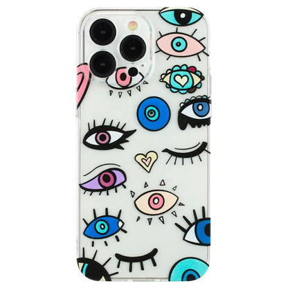 For iPhone 15 Pro Cover Soft TPU Pattern Printing Lightweight Phone Case