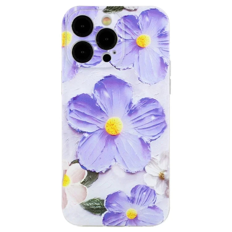 For iPhone 15 Pro Cover Soft TPU Pattern Printing Lightweight Phone Case