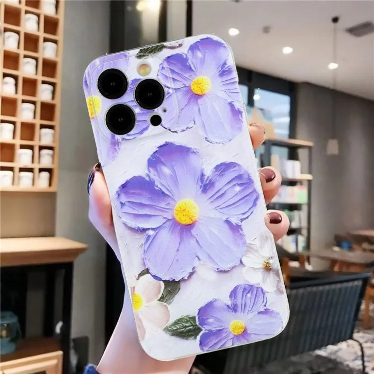 For iPhone 15 Pro Cover Soft TPU Pattern Printing Lightweight Phone Case