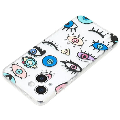 For iPhone 15 Case Flexible TPU Pattern Printing Phone Back Shell