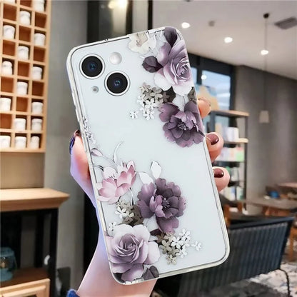 For iPhone 14 Plus Case TPU Pattern Printing Phone Guard Cover