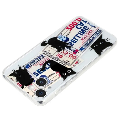 For iPhone 14 Plus Case TPU Pattern Printing Phone Guard Cover