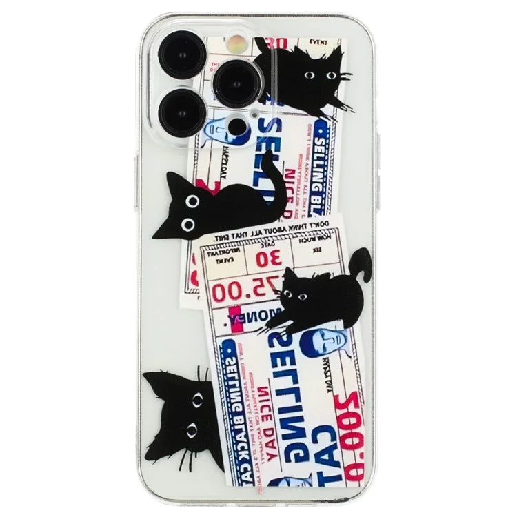For iPhone 14 Pro Case Pattern Printing TPU Drop-proof Phone Cover