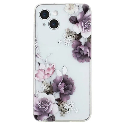For iPhone 14 Shockproof Case Pattern Printing TPU Phone Back Protector