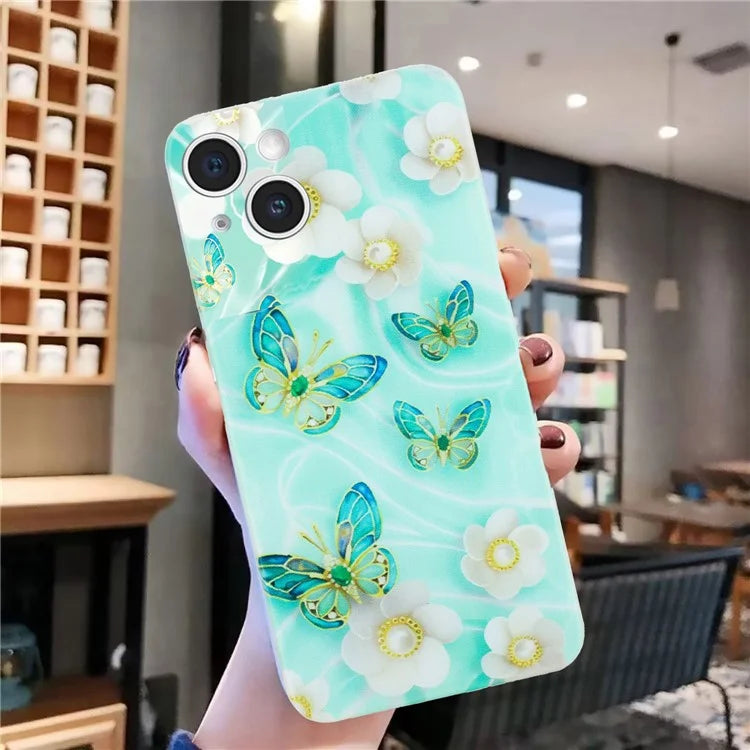 For iPhone 14 Shockproof Case Pattern Printing TPU Phone Back Protector