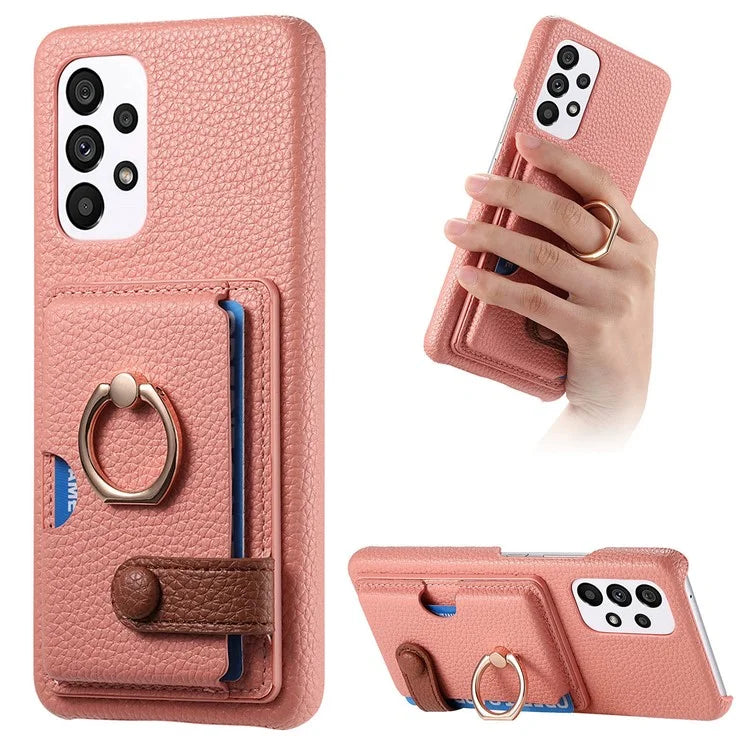 Y2 Kickstand Case for Samsung Galaxy A13 4G PU+PC+TPU Phone Cover