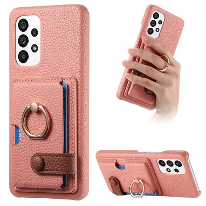Y2 Kickstand Case for Samsung Galaxy A13 4G PU+PC+TPU Phone Cover