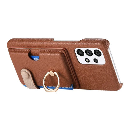 Y2 Kickstand Case for Samsung Galaxy A13 4G PU+PC+TPU Phone Cover
