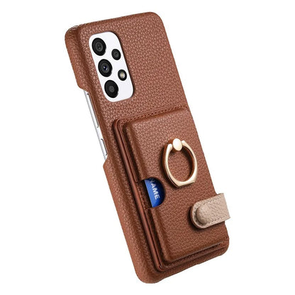 Y2 Kickstand Case for Samsung Galaxy A13 4G PU+PC+TPU Phone Cover