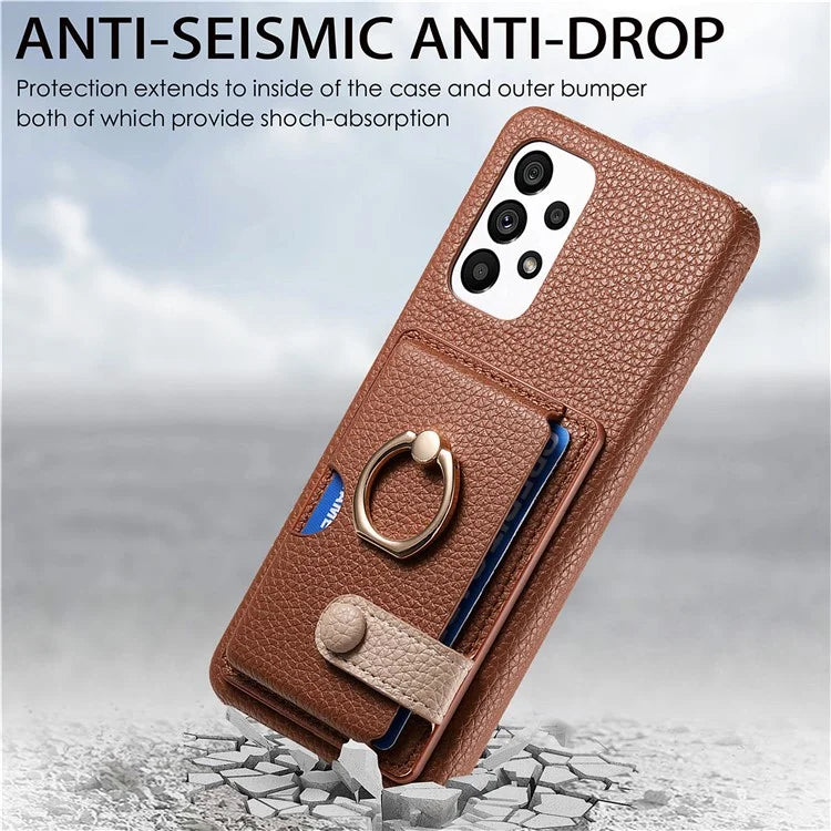 Y2 Kickstand Case for Samsung Galaxy A13 4G PU+PC+TPU Phone Cover