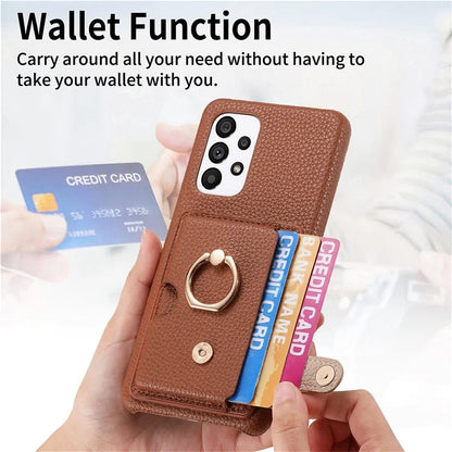 Y2 Kickstand Case for Samsung Galaxy A13 4G PU+PC+TPU Phone Cover