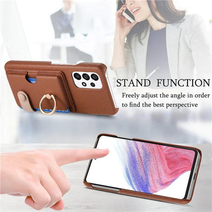 Y2 Kickstand Case for Samsung Galaxy A13 4G PU+PC+TPU Phone Cover