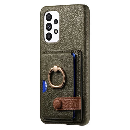 Y2 Kickstand Case for Samsung Galaxy A13 4G PU+PC+TPU Phone Cover