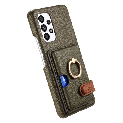 Y2 Kickstand Case for Samsung Galaxy A13 4G PU+PC+TPU Phone Cover