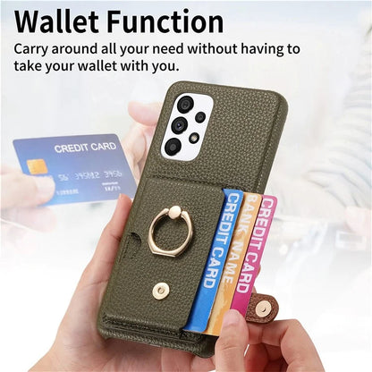 Y2 Kickstand Case for Samsung Galaxy A13 4G PU+PC+TPU Phone Cover