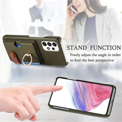 Y2 Kickstand Case for Samsung Galaxy A13 4G PU+PC+TPU Phone Cover