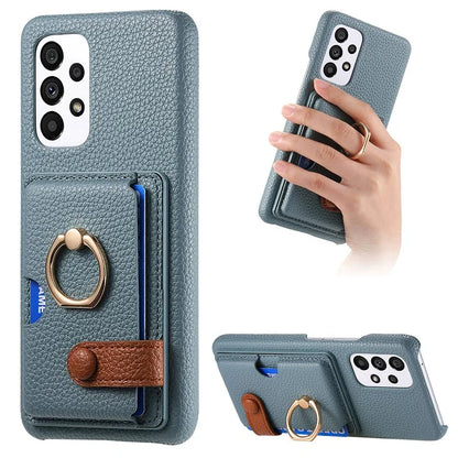 Y2 Kickstand Case for Samsung Galaxy A13 4G PU+PC+TPU Phone Cover
