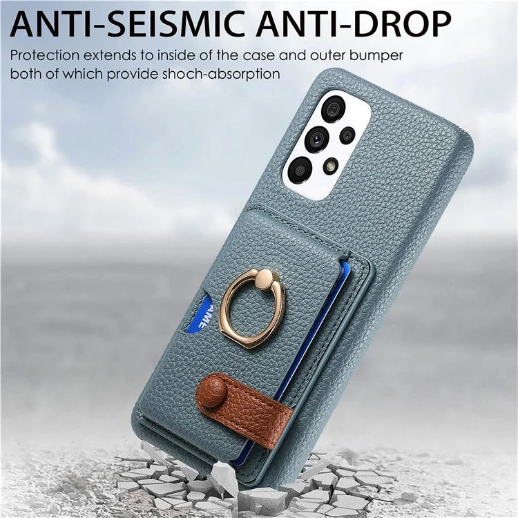 Y2 Kickstand Case for Samsung Galaxy A13 4G PU+PC+TPU Phone Cover