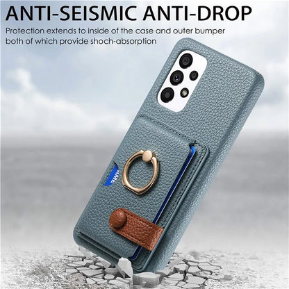 Y2 Kickstand Case for Samsung Galaxy A13 4G PU+PC+TPU Phone Cover