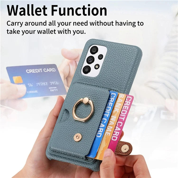 Y2 Kickstand Case for Samsung Galaxy A13 4G PU+PC+TPU Phone Cover