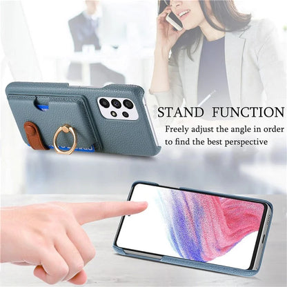 Y2 Kickstand Case for Samsung Galaxy A13 4G PU+PC+TPU Phone Cover