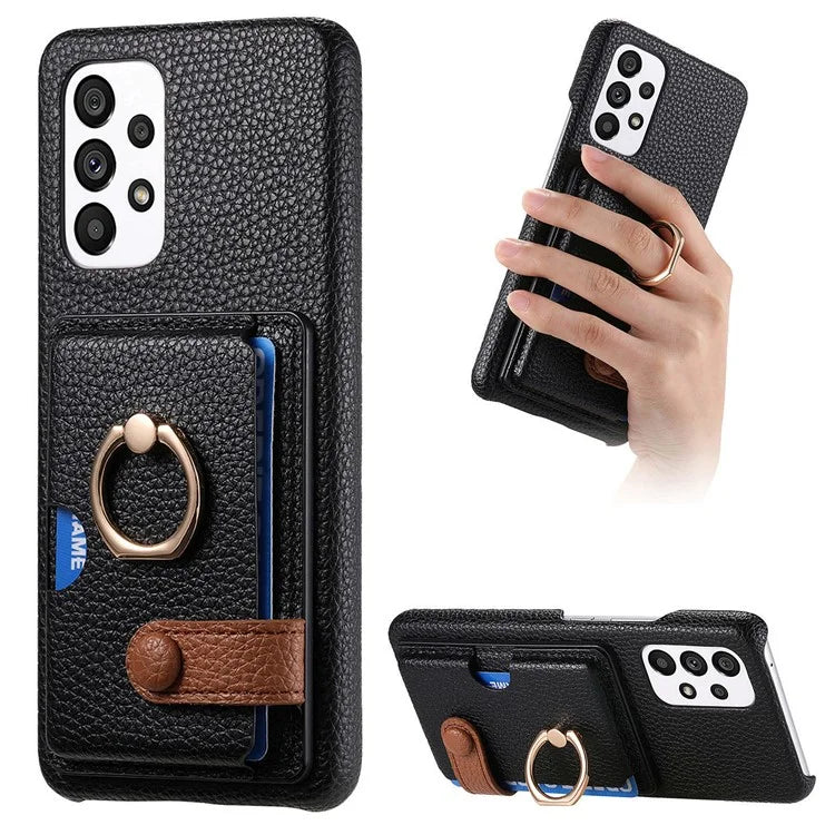 Y2 Kickstand Case for Samsung Galaxy A13 4G PU+PC+TPU Phone Cover