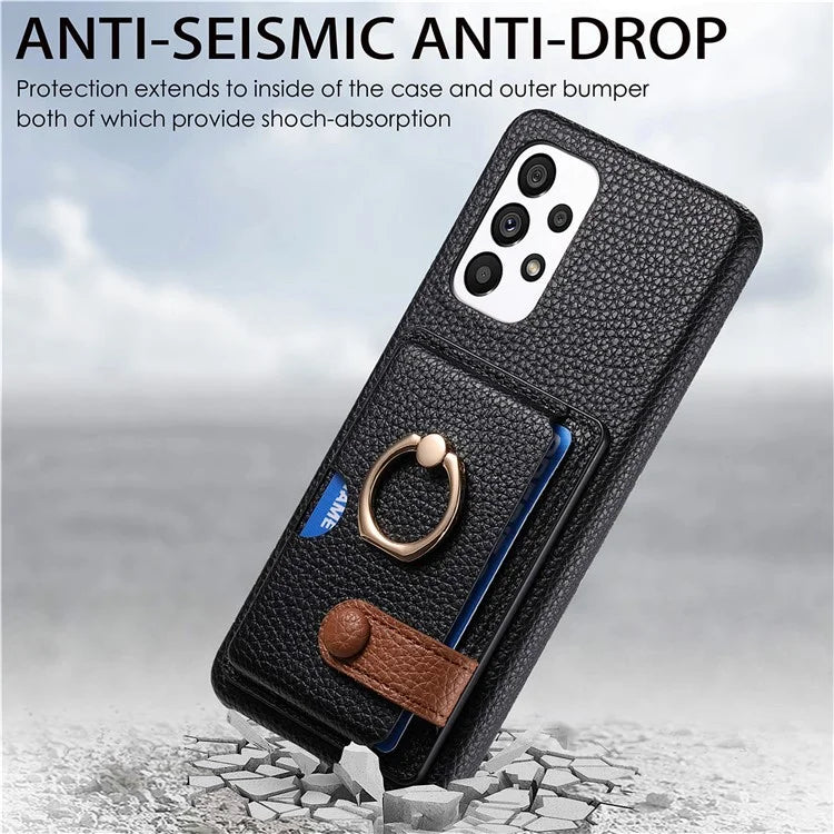 Y2 Kickstand Case for Samsung Galaxy A13 4G PU+PC+TPU Phone Cover
