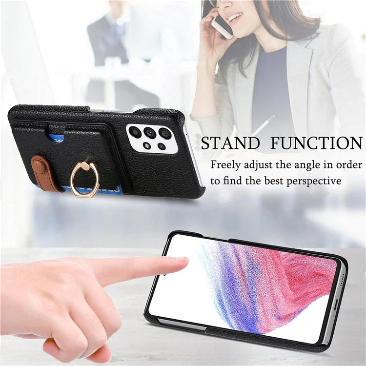 Y2 Kickstand Case for Samsung Galaxy A13 4G PU+PC+TPU Phone Cover